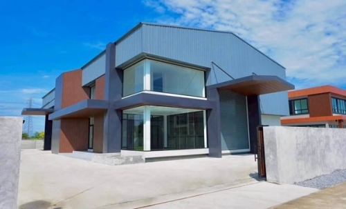 ขายที่ดินพร้อมสร้าง โกดัง ออฟฟิศ โครงการ มังกรทอง จ.นนทบุรี โทร. 061-8416555