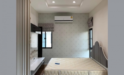 ให้เช่าบ้านแฝดสไตล์บ้านเดี่ยว 2 ชั้น พร้อมอยู่ ทำเลพระราม 9 - อ่อนนุช ตกแต่งครบ Tel 092850905ห้า