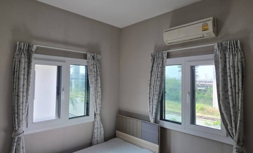 ให้เช่าบ้านแฝดสไตล์บ้านเดี่ยว 2 ชั้น พร้อมอยู่ ทำเลพระราม 9 - อ่อนนุช ตกแต่งครบ Tel 092850905ห้า