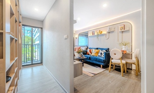 The Strand Indeed Condo คอนโดพร้อมอยู่ วิวทะเลศรีราชา ห้องแต่งครบ พร้อมเฟอร์นิเจอร์ โทร 065-5639565