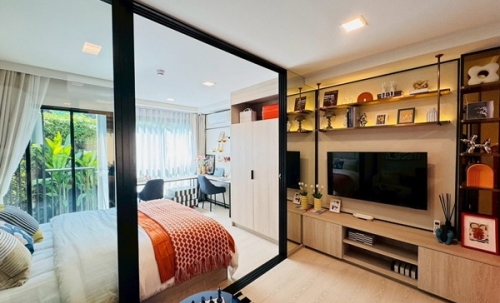 คอนโดใหม่ ใกล้ ม.กรุงเทพ ดีคอนโด วิวิด รังสิต ทำเลดีมาก พร้อมรถรับ-ส่งถึงหน้ามหาลัย โทร 065-4496399