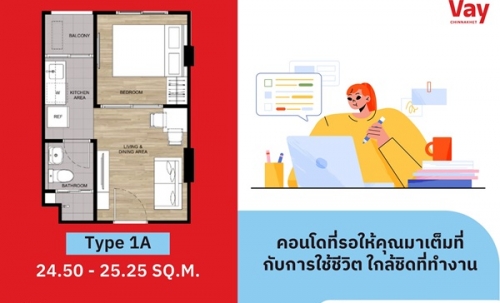 เวย์ ชินเขต คอนโดใหม่แต่งครบ พร้อมอยู่ เริ่มเพียง 1.59 ล้าน 2 นาที ถึง ม.ธุรกิจบัณฑิตย์ โทร 061-6161426