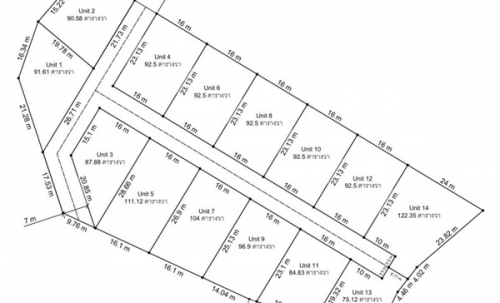 แบ่งขายที่ดิน 14 แปลง ขนาด 75-122 ตารางวา ตั้งอยู่ที่ ตำบลแม่ปูคา อำเภอสันกำแพง จังหวัดเชียงใหม่ (เจ้าของขายเอง) โทร 0806169615