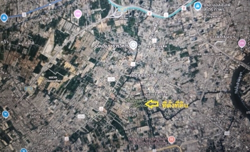 ขายที่ดิน ถนนพระราม2 ซอย28 แยก22 เขตจอมทอง กทม. พร้อมสิ่งปลูกสร้าง เป็นพื้นที่สีส้ม ขนาด 8 ไร่ 1 งาน 85 ตร.ว. โทร. 0814018666