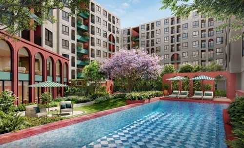 ขายคอนโด dcondo vite พัทยา ห้องแต่งครบ ได้เฟอร์นิเจอร์ครบ โทร 093-1681685