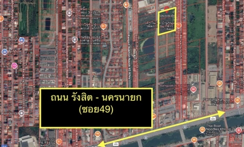 [เจ้าของขายเอง] ขายที่ดิน ซอยรังสิต-นครนายก 49 (คลอง 2) ขนาด 5 ไร่ 3 งาน 19 ตร.ว. ทำเลรองรับเมกะโปรเจกต์ Central โทร 082-229-1771