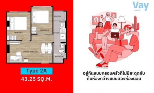 ขายคอนโดใหม่ เวย์ อมตะ บรรยากาศดี ใกล้อมตะซิตี้ ชลบุรี ตลาดห้าง พร้อมเข้าอยู่ โทร 093-1681685