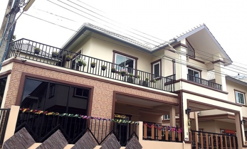 ขายบ้านเดี่ยว 69.7 ตร.ว. 2 ชั้น 4 ห้องนอน หมู่บ้านอิ่มอัมพรทาวน์ ตลิ่งชัน โทร 065-1515166