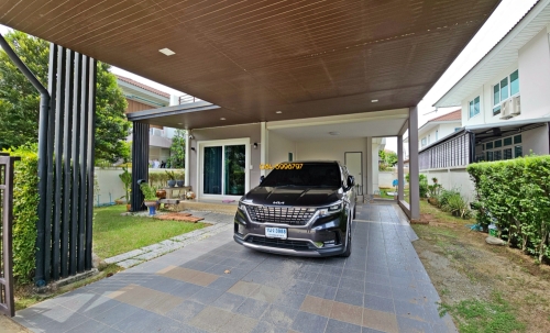 ขายหรือให้เช่า บ้านเดี่ยวทำเลดี เดินทางสะดวกใกล้ถนนบรมราชชนนี และรถไฟฟ้าสายสีม่วง (สถานีตลาดบางใหญ่)