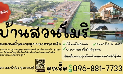 ที่ดินแบ่งขาย ที่ อ.สองพี่น้อง จ.สุพรรณบุรี สวยงาม พร้อมสร้างบ้าน เจ้าของขายเอง โทร 096-8817733